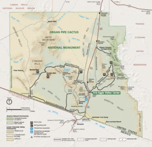 The Top 10 Best Things to Do in Organ Pipe Cactus National Monument 7 A map of Organ Pipe Cactus National Monument attractions and more