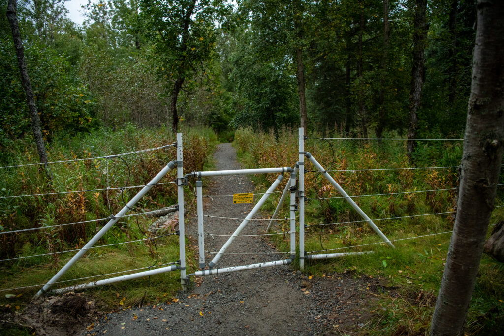 Where to Stay in Katmai National Park: Lodging, Campgrounds, and Backpacking 11 An electric fence surrounds a grassy area